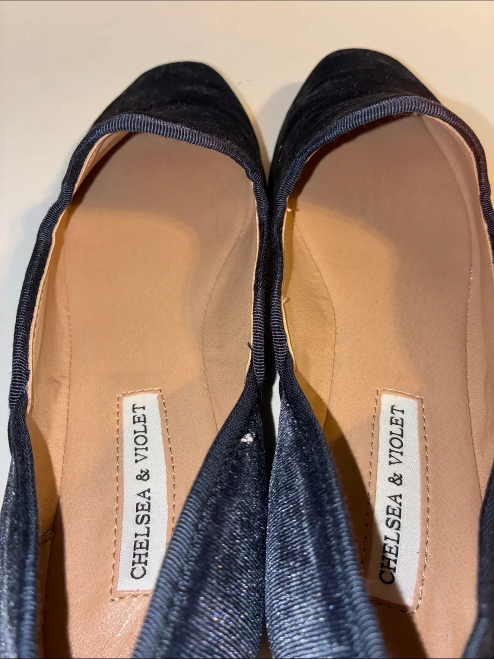 Chelsea & Violet, Women’s 8,  Blue Velvet Slip-On Loafers